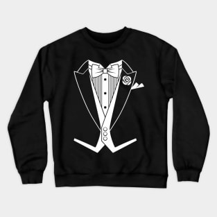 Tails Tuxedo White Tie Crewneck Sweatshirt